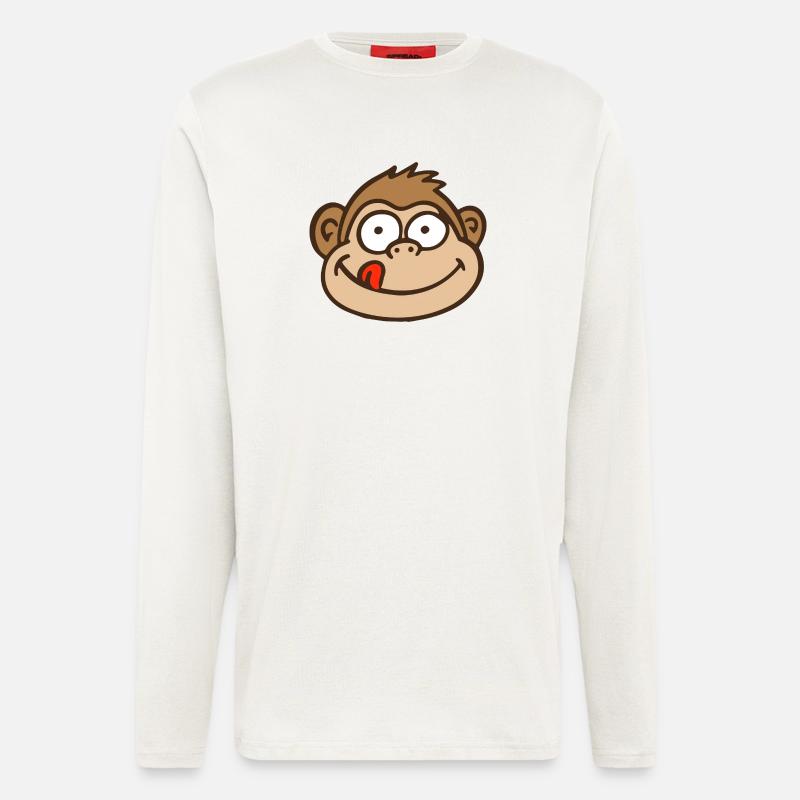 Affe - Langarmshirt - made by SPREAD  - OFF WHITE