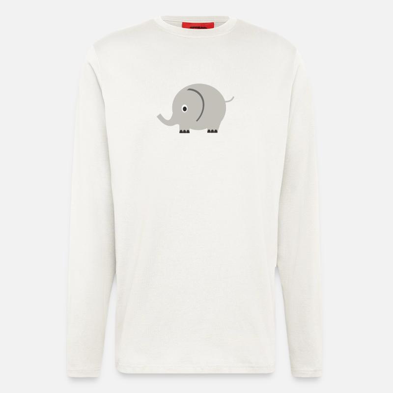elephant - Longsleeve - made by SPREAD  - OFF WHITE