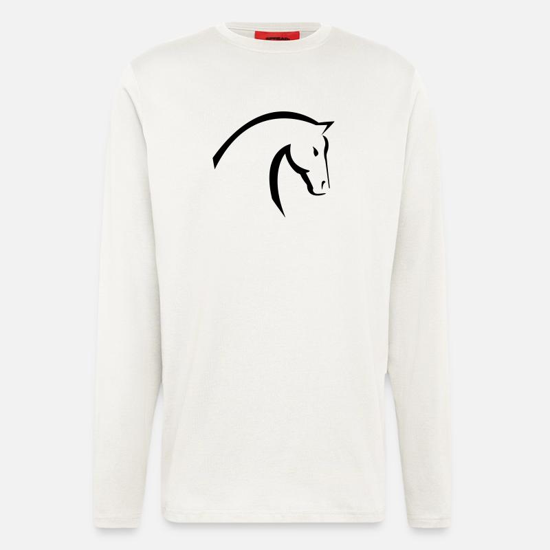 Pferd - Langarmshirt - made by SPREAD  - OFF WHITE