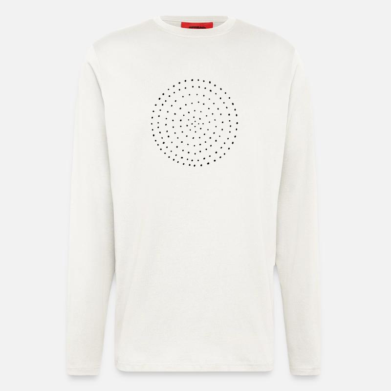Dotted dots circle dots pattern gift - Longsleeve - made by SPREAD - OFF WHITE