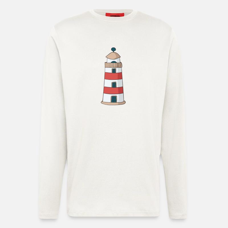 lighthouse - Longsleeve - made by SPREAD  - OFF WHITE