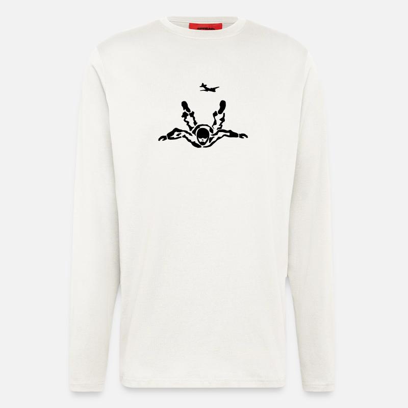 skydiver - Langarmshirt - made by SPREAD  - OFF WHITE