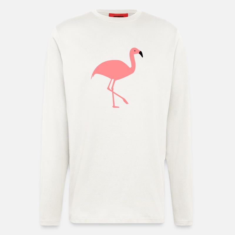 Flamingo - Langarmshirt - made by SPREAD  - OFF WHITE