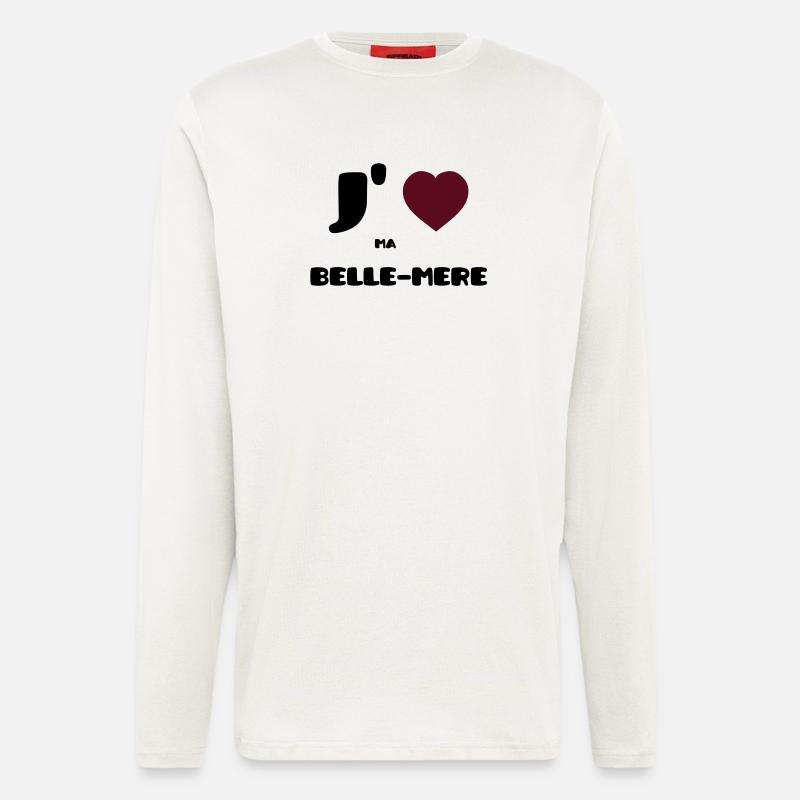 Ich liebe meine Mutter (V) - Langarmshirt - made by SPREAD  - OFF WHITE