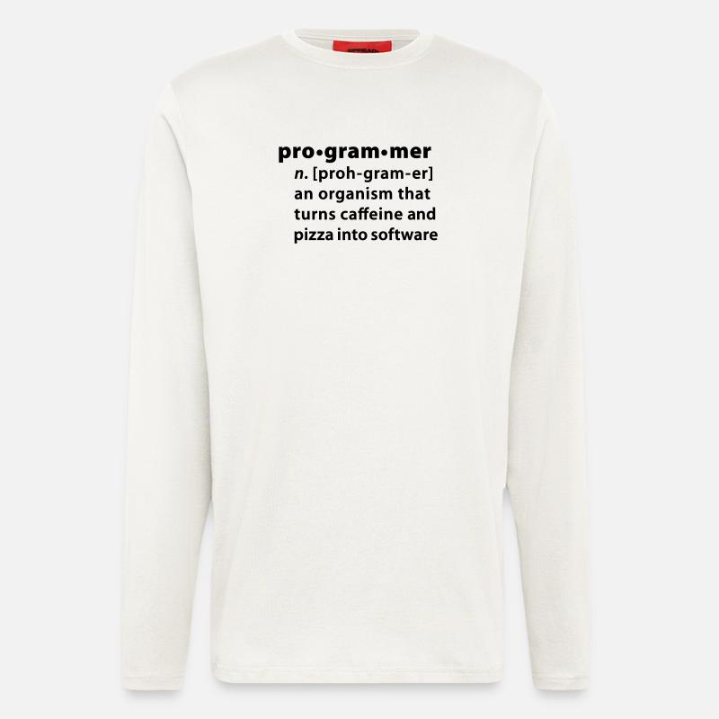 Programmer definition - Programmer la définition - Manches longues bio décontracté fabriqué en UE - OFF WHITE