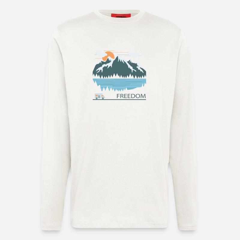 Camping - Langarmshirt - made by SPREAD  - OFF WHITE