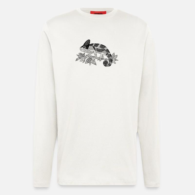 Chamäleon - Langarmshirt - made by SPREAD  - OFF WHITE