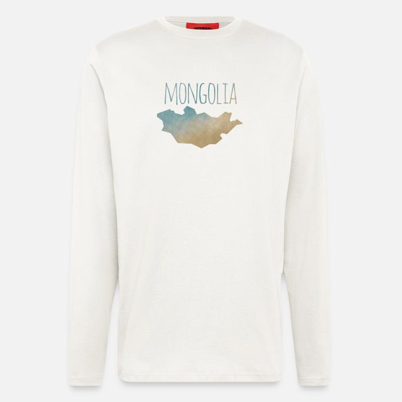 Mongolia - Langarmshirt - made by SPREAD  - OFF WHITE