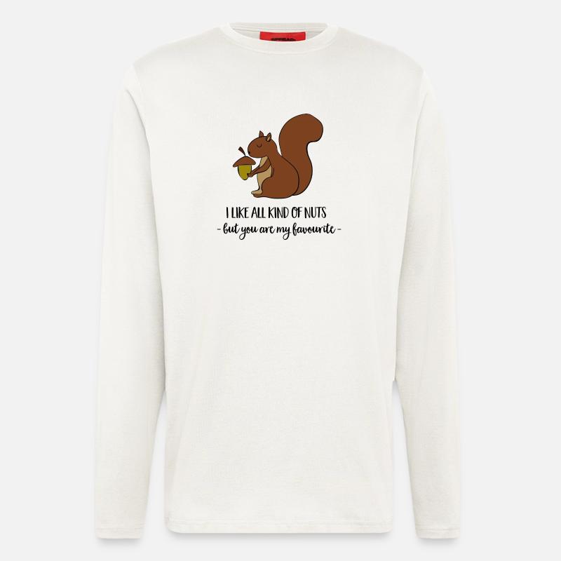 Eichhörnchen - Langarmshirt - made by SPREAD  - OFF WHITE