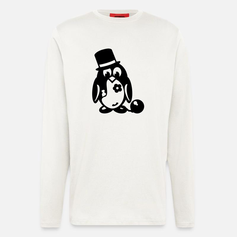 penguin bachelor - Longsleeve - made by SPREAD  - OFF WHITE