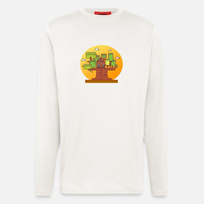 Baumhaus Abenteuer - Langarmshirt - made by SPREAD  - OFF WHITE