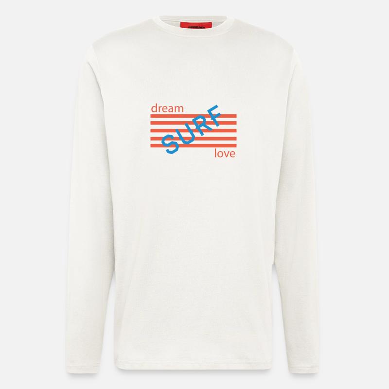 Dream Love Retro Stripes - Longsleeve - made by SPREAD  - OFF WHITE
