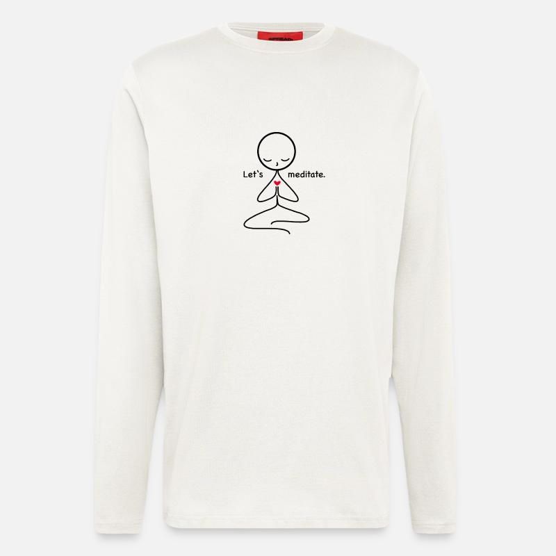 Meditation - Langarmshirt - made by SPREAD  - OFF WHITE