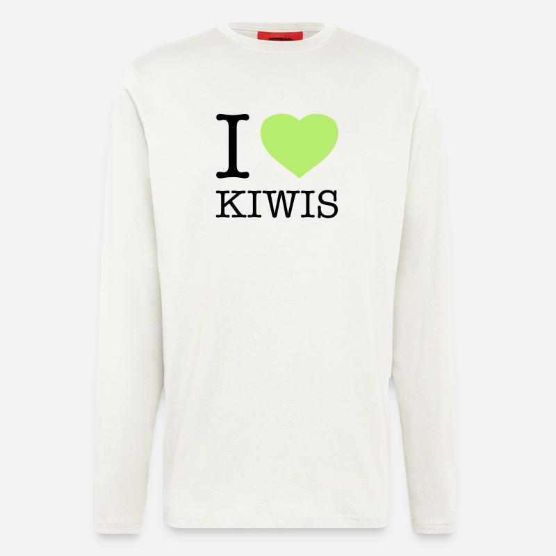 I LOVE KIWIS Kiwi - Langarmshirt - made by SPREAD  - OFF WHITE