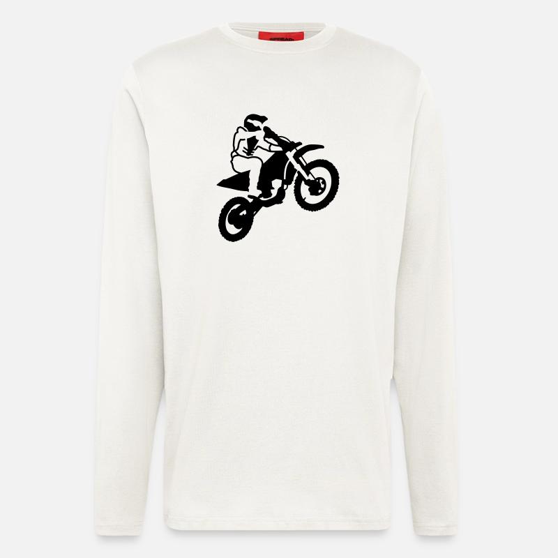 Motorrad - Langarmshirt - made by SPREAD  - OFF WHITE