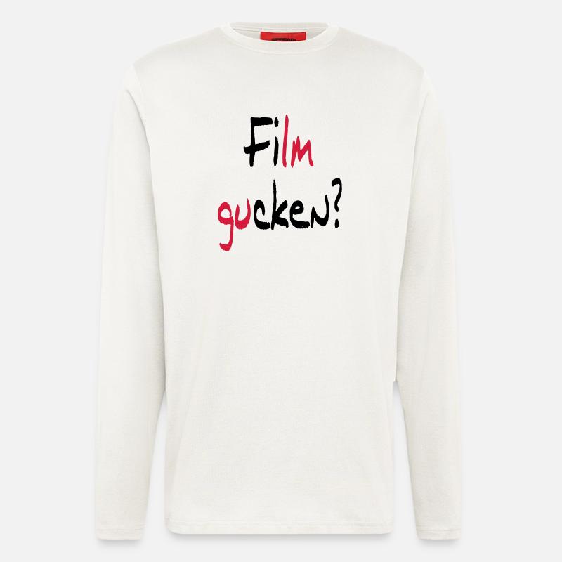 Film gucken? oder Ficken? - Langarmshirt - made by SPREAD  - OFF WHITE