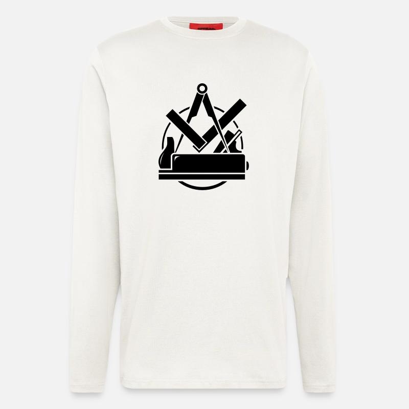 Carpenter emblem, Carpenter Logo - Longsleeve - made by SPREAD  - OFF WHITE