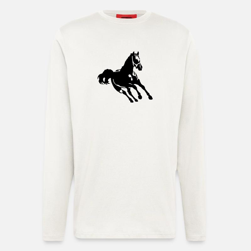 Pferd - Langarmshirt - made by SPREAD  - OFF WHITE