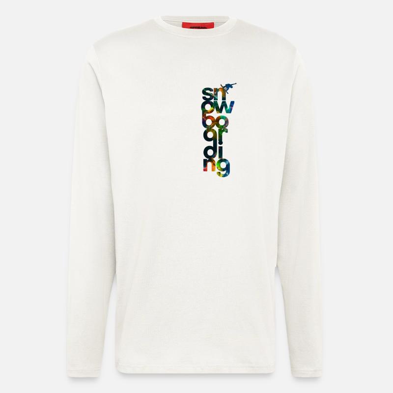 Snowboard Wintersport - Langarmshirt - made by SPREAD  - OFF WHITE