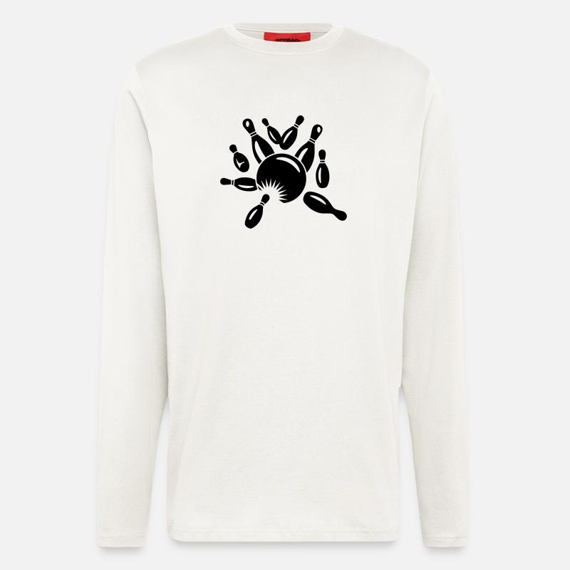 Kegel und Kugel - Langarmshirt - made by SPREAD  - OFF WHITE
