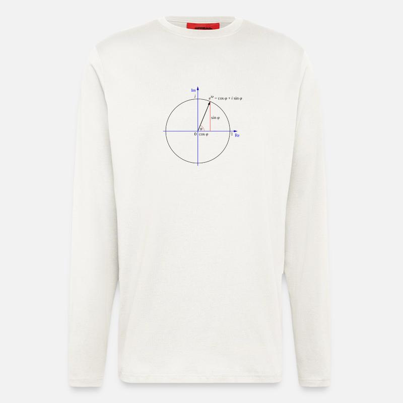 Formule d'Euler - Manches longues bio décontracté fabriqué en UE - OFF WHITE