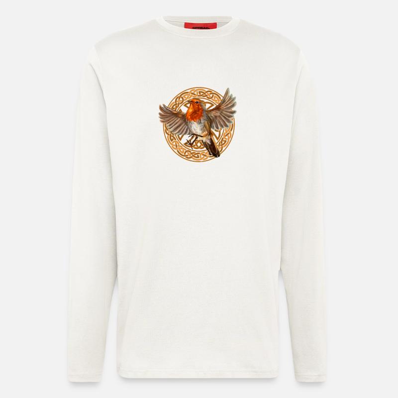 Robin bird - Longsleeve - made by SPREAD  - OFF WHITE