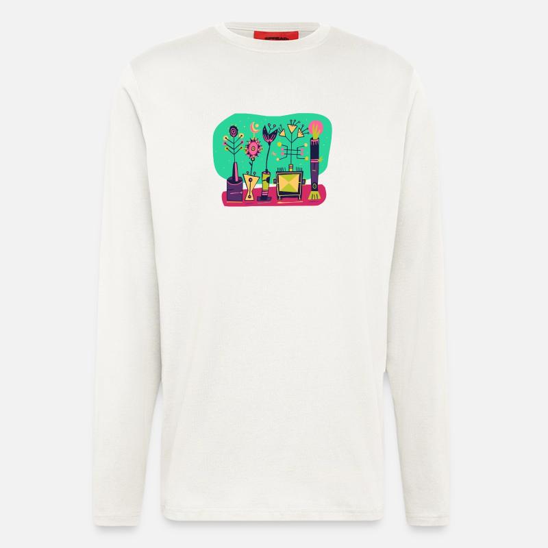 Floristen Kunst - Langarmshirt - made by SPREAD  - OFF WHITE