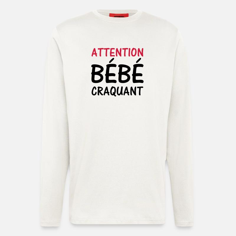 Warnung BABY süß! - Langarmshirt - made by SPREAD - OFF WHITE
