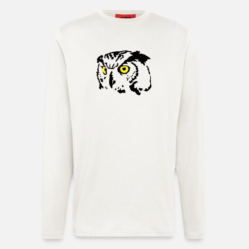 Eule - Langarmshirt - made by SPREAD  - OFF WHITE