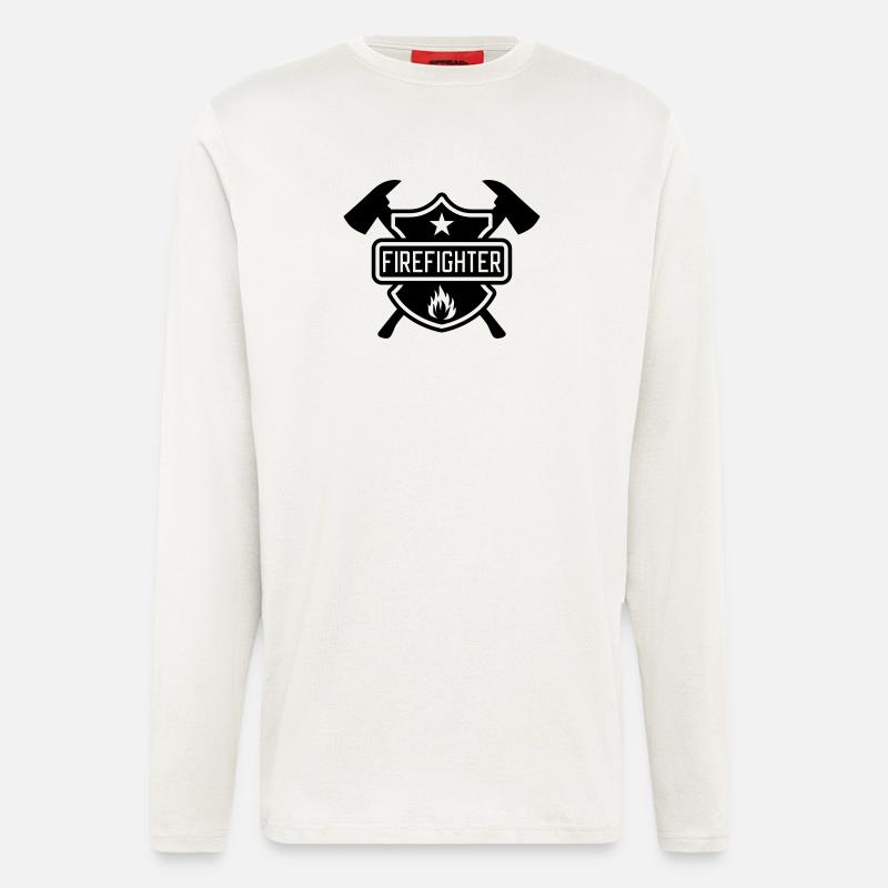Firefighter - Langarmshirt - made by SPREAD  - OFF WHITE