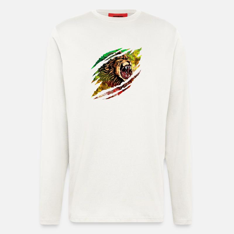 Löwensturm Farbexplosion - Langarmshirt - made by SPREAD  - OFF WHITE