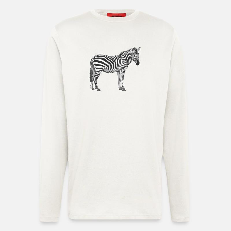 Zebra - Longsleeve - made by SPREAD  - OFF WHITE