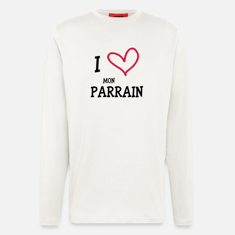 I Love Mon Parrain - Longsleeve - made by SPREAD - OFF WHITE