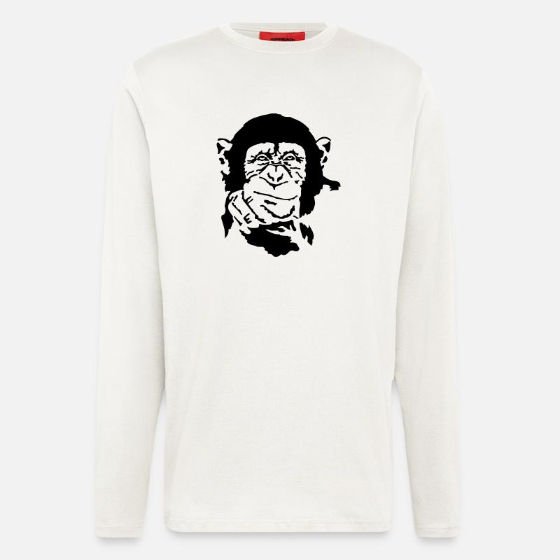 monkey - Longsleeve - made by SPREAD  - OFF WHITE