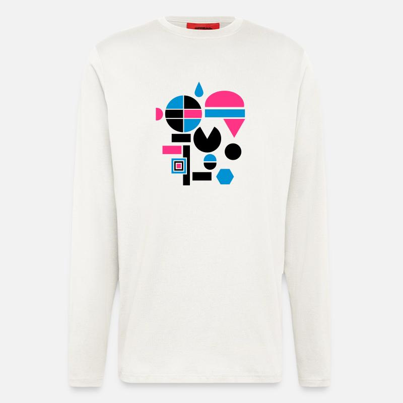 verschiedene Formen - Langarmshirt - made by SPREAD  - OFF WHITE