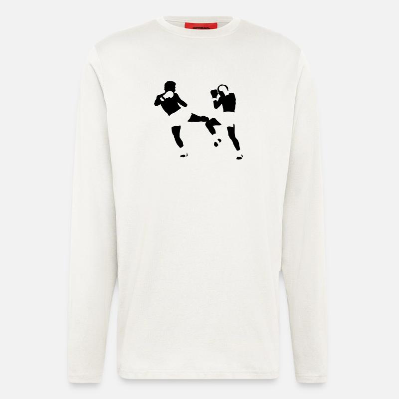 kickboxing - Langarmshirt - made by SPREAD  - OFF WHITE