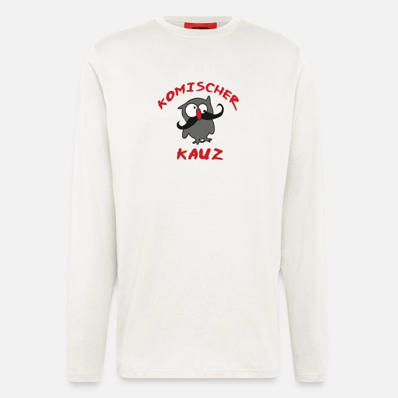 komischer Kauz - Langarmshirt - made by SPREAD  - OFF WHITE