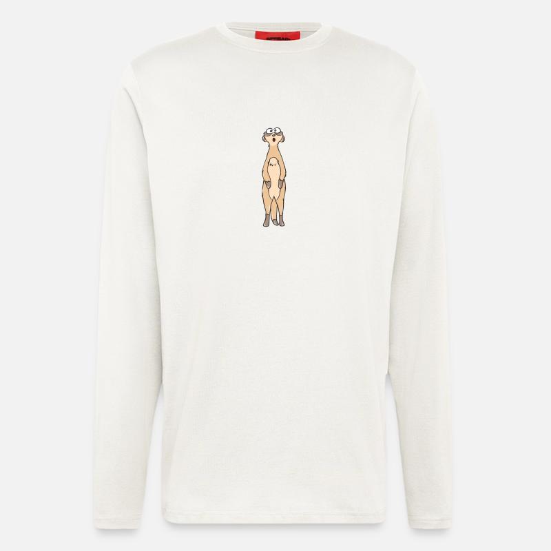 Erdmännchen - Langarmshirt - made by SPREAD  - OFF WHITE