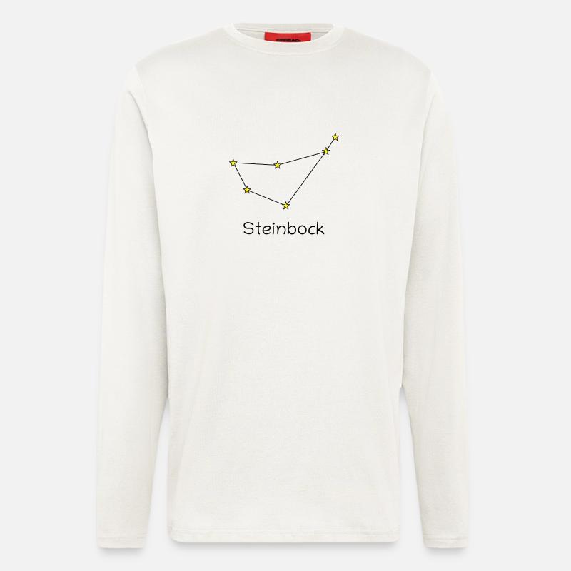 Sternzeichen Steinbock - Langarmshirt - made by SPREAD  - OFF WHITE