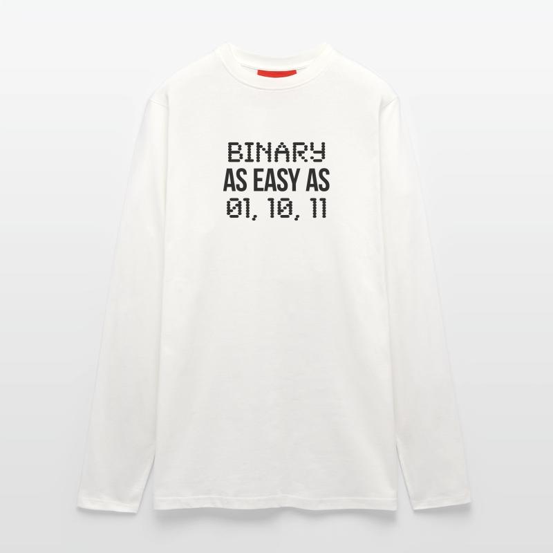 binary Langarmshirt - made by SPREAD 