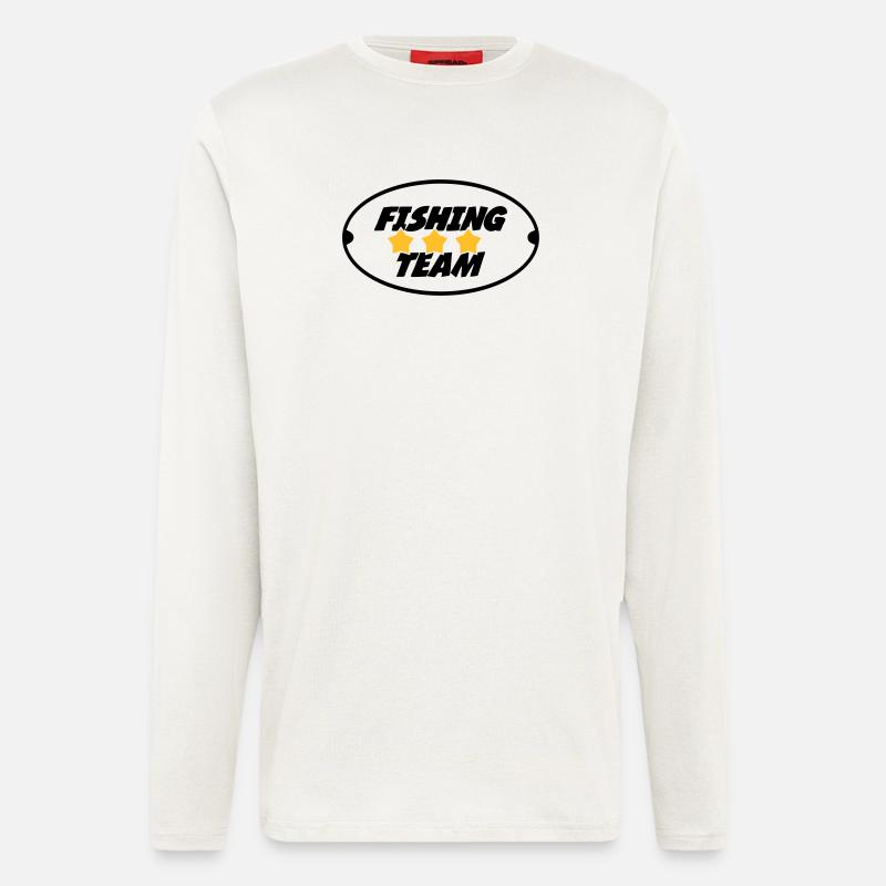 Fishing Team - Langarmshirt - made by SPREAD  - OFF WHITE