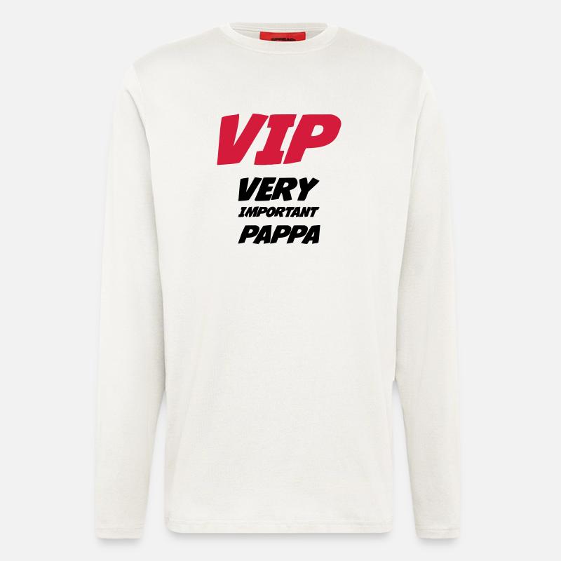 VIP Very Important Pappa - Langarmshirt - made by SPREAD  - OFF WHITE
