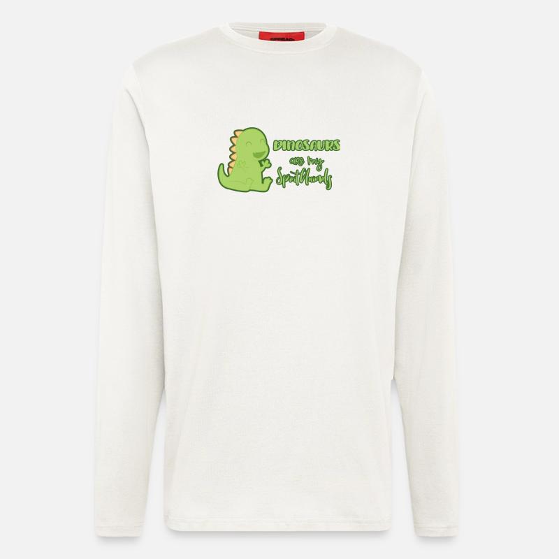 Dinosaurier - Langarmshirt - made by SPREAD  - OFF WHITE