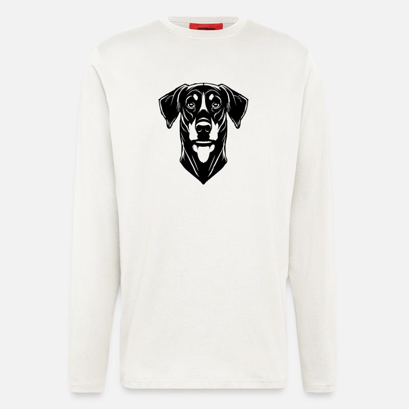 Dobermann - Longsleeve - made by SPREAD  - OFF WHITE