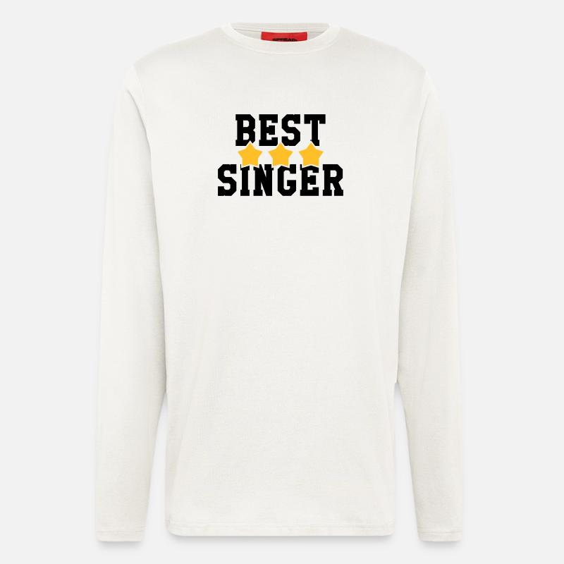 Best Singer - Langarmshirt - made by SPREAD  - OFF WHITE