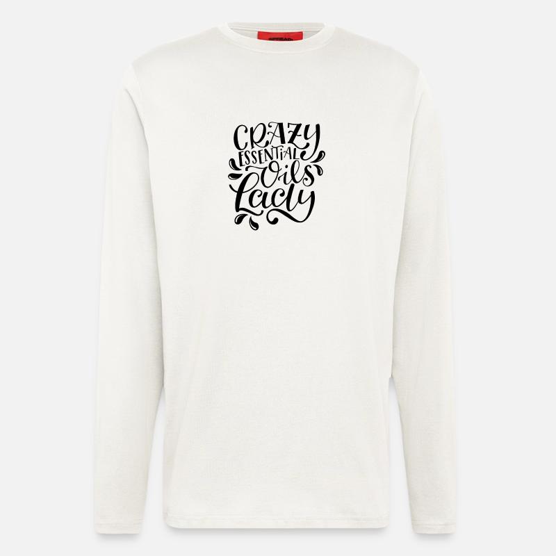 Crazy Essential Oils Lady - Langarmshirt - made by SPREAD  - OFF WHITE