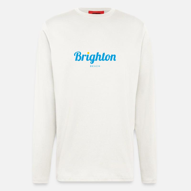 BRIGHTON England - Langarmshirt - made by SPREAD  - OFF WHITE