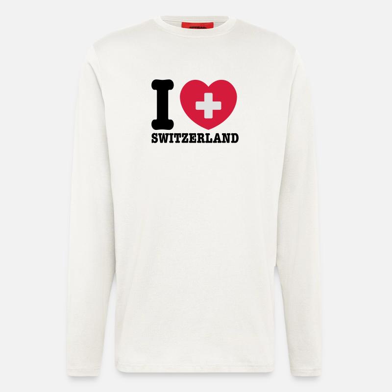 Schweiz - Langarmshirt - made by SPREAD  - OFF WHITE