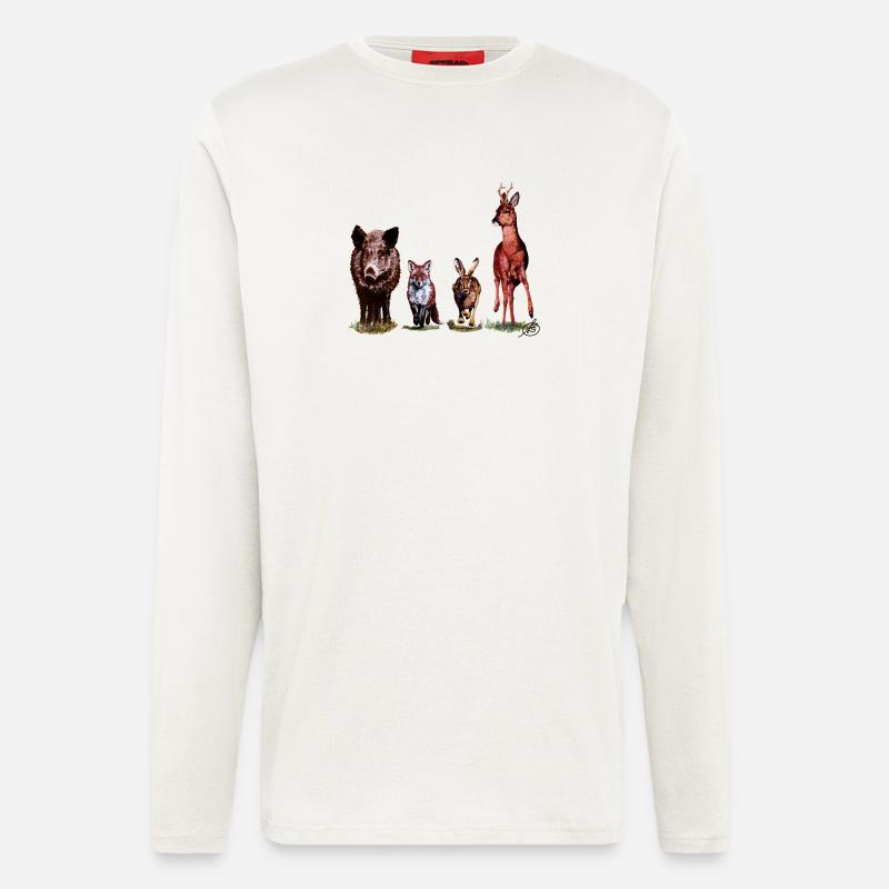 Wild Quartet - Longsleeve - made by SPREAD  - OFF WHITE