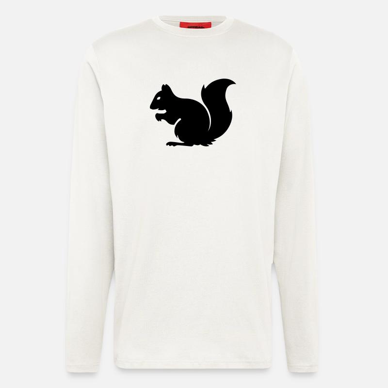 Eichhörnchen - Langarmshirt - made by SPREAD  - OFF WHITE